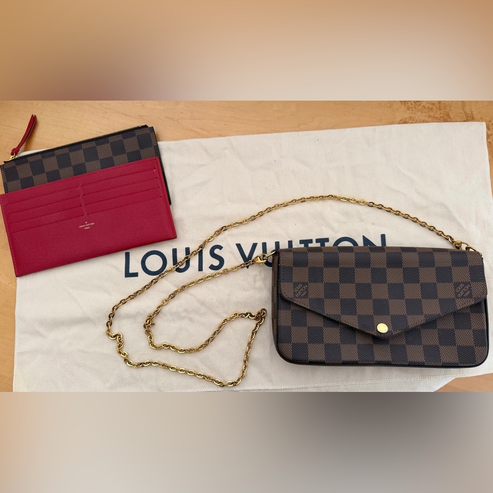 Louis Vuitton Pochette Felicie Ebene Damier